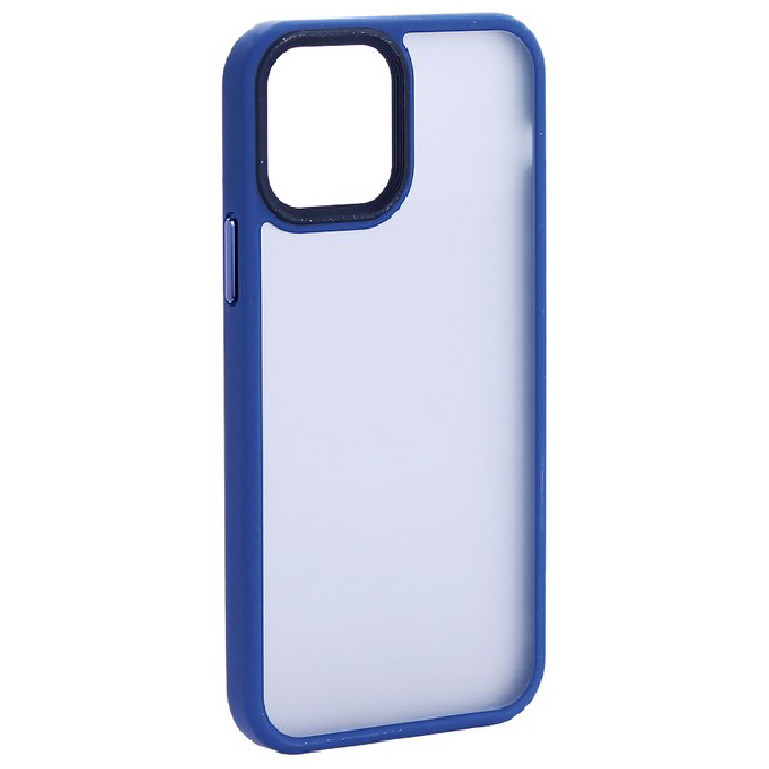 Чехол пластиковый DFANS Design Be Different с силиконовыми бортами для iPhone 12 Pro Max, Синий