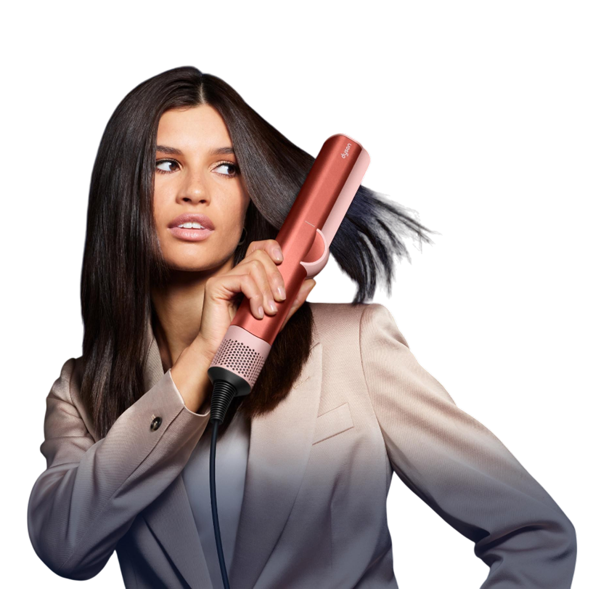 Выпрямитель для волос Dyson Airstrait Straightener HT01 (Strawberry Bronze/Blush Pink) - Подарочный кейс для хранения