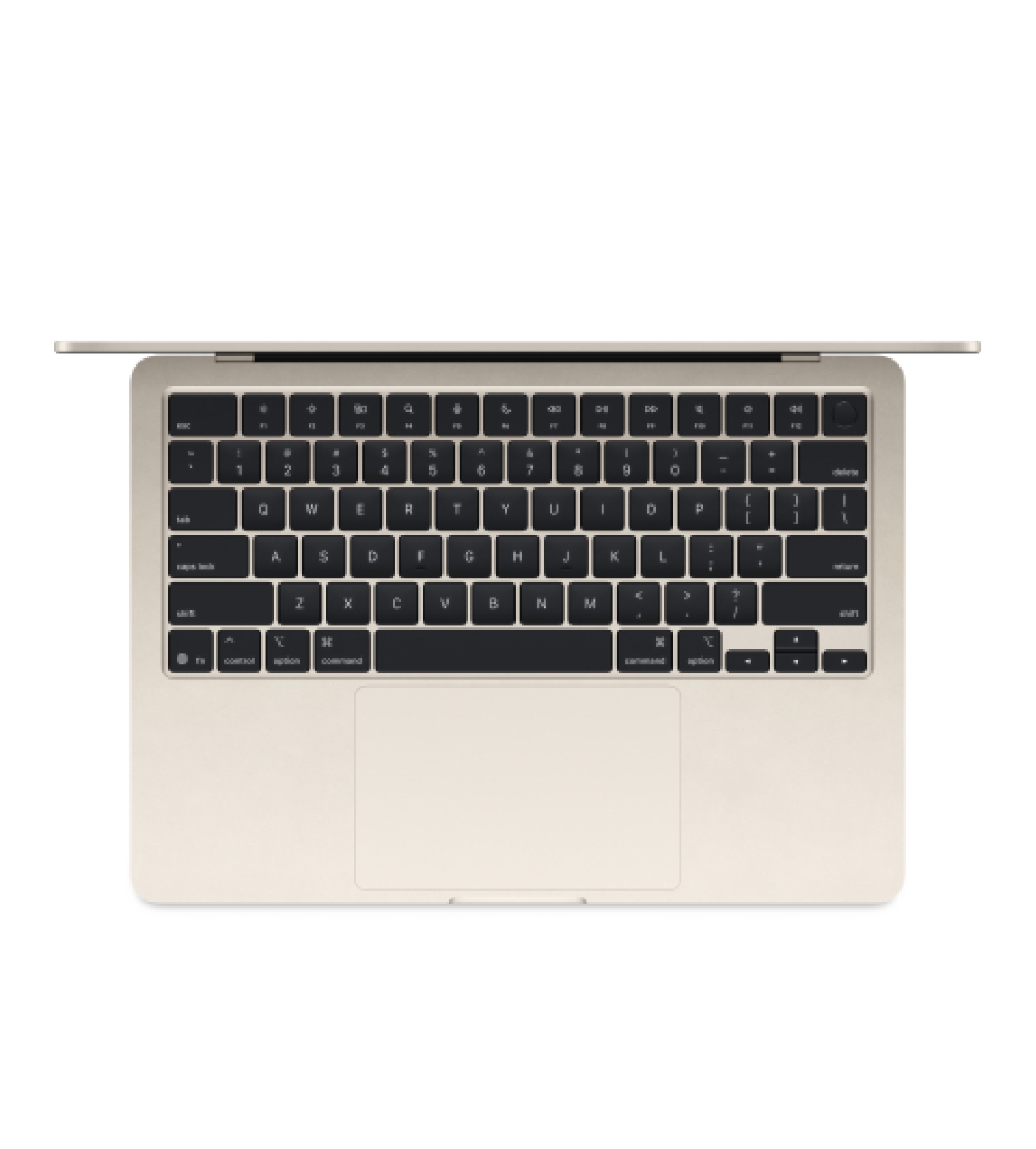 Ноутбук Apple MacBook Air 13" (Early 2025) MW0Y3 (10C CPU/8C GPU/M4/16Гб/256Гб SSD), Сияющая звезда
