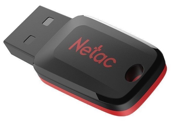 Флеш-накопитель USB 3.2 Netac 128Гб U197 mini, Черный/Красный