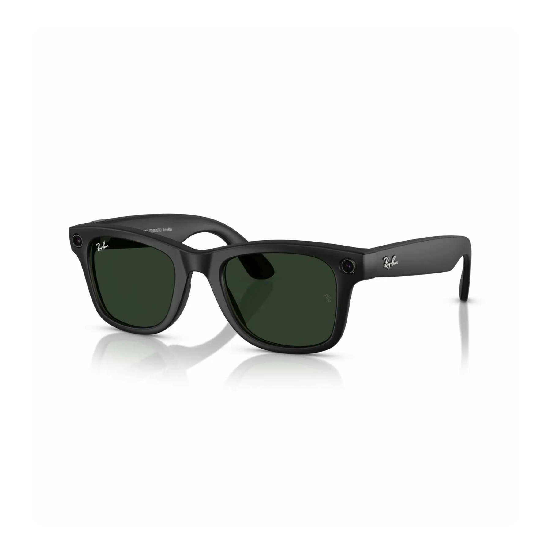 RayBan Meta Wayfarer, 155/53 размер, Матовый черный/прозрачный с переходом в графитово-зеленый, RW4008 в 